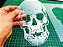 Stencil Caveira para Pinturas e Aerografias - 2R05 - Imagem 1
