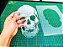 Stencil Caveira para Pinturas e Aerografias - 2R05 - Imagem 3