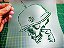 Stencil Caveira com Capacete - 2R20 - Imagem 1