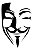 Stencil Anonymous para Pinturas - Imagem 1