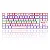 TECLADO MECANICO GAMER REDRAGON DAKSA BRANCO/ROSA SWITCH AZUL - 12892 - Imagem 4