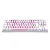TECLADO MECANICO GAMER REDRAGON DAKSA BRANCO/ROSA SWITCH AZUL - 12892 - Imagem 1