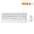 KIT TECLADO E MOUSE LECCO WIRELESS BRANCO KW202 - 13156 - Imagem 1