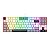 TECLADO REDRAGON KUMARA USB BRANCO/CINZA RGB SWITCH MARROM K552WGL - 13624 - Imagem 1