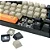 TECLADO REDRAGON MECANICO LAKSHMI 60% LARANJA/CINZA SWITCH MARROM - 13855 - Imagem 4