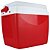 Caixa Térmica cooler 26 L Vermelha MOR Vira Mesa Porta Copos - Imagem 1
