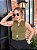 Cropped Verde Militar com Fivela Dourada - Imagem 1