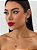 Conjunto Colar e Brinco Folheado a Ouro 18k Inspiração VF. Cristal Vermelho - Imagem 1