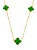 Colar Folheado a Ouro 18k Inspiração Verde - Imagem 2