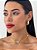 CHOKER MANTA COM FLOR DE ZIRCONIA AZUL- FOLHEADO A OURO 18K - Imagem 1