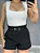 SHORT ZARA ALFAIATARIA COM CINTO - PRETO - Imagem 3
