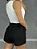 SHORT ZARA ALFAIATARIA COM CINTO - PRETO - Imagem 2