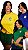 T-Shirt Brasil Bordada 100% Algodão - Imagem 1