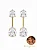 Brinco Virginia Gota Cristal Duplo - Imagem 2