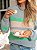 Blusa de tricot feminina listrada - Imagem 2