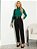 Blusa feminina de malha canelada modelagem slim - Imagem 7