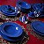 Conjunto 6 Xícaras Chá com Píres Roma Azul Navy - Porto Brasil - Imagem 2