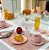 Conjunto 6 Pratos Sobremesa Coup Rosa - Scalla - Imagem 2