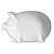 Tigela Grande Branco Pig - Scalla - Imagem 1
