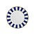 Conjunto 6 Pratos Sobremesa Stripe Azul - Alleanza - Imagem 1