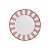 Conjunto 6 Pratos Sobremesa Stripe Rosa - Alleanza - Imagem 1