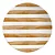 Conjunto 6 Pratos Rasos Coup Caramel Trace - Alleanza - Imagem 1