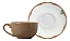 Conjunto 6 Xicaras Cha Macchiato Coup Oliveira By Aurora - Alleanza - Imagem 1