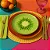 Conjunto 6 Pratos Rasos kiwi - Alleanza - Imagem 3