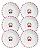 Conjunto 6 Pratos Raso Coup Amarena Cereja - Alleanza - Imagem 5