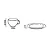 Conjunto 6 Xicara Cha c/ Pires Split White - Alleanza - Imagem 2