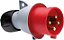 PLUG MACHO ABB - 16A 3P+T VERMELHO - Imagem 1