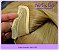 Aplique de tic tac cabelo sintetico -   Loiro dourado-  Liso - 60cm- 100gramas - Imagem 3