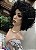 Peruca half wig cacheada curta  ELINO - Preta com luzes - PRONTA ENTREGA - Imagem 7