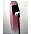 EDIÇÃO LIMITADA - Peruca wig lisa preta com rosa  -  NUBIA - fibra futura - 75cm - Imagem 3
