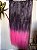 Aplique tic tac preto com luzes e ombre hair rosa liso 60cm - Imagem 1