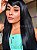 Peruca wig com franja lisa 70cm  -  Milka - Preta - Imagem 4