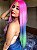 UTIMA PEÇA - Peruca lace front wig Rainbow 70cm - Imagem 1