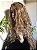 Peruca lace front wig cacheada loiro mechado Isabella - Imagem 5