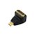Adaptador Plástico Micro HDMI Macho Para HDMI Fêmea 90 Graus PIX 003-8504 - Imagem 1