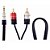 Cabo de Audio Multilaser WI287 Cabo P2 M X 2 RCA M - Imagem 1