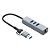 Hub Usb 4 Portas c/ Lan C3Tech HU-Lan1000GY Cinza - Imagem 3