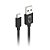 Cabo USB-Tipo C C3Plus CB-C21BK Preto 2M - Imagem 1