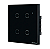 Interruptor Inteligente 4 Teclas Touch Wi-Fi Preto - Imagem 1
