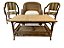 Mesa de centro de bambu 90x60x47h cm - Imagem 4