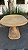 Mesa de jantar oval em junco 1,50 m - Imagem 2