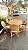 Mesa de jantar oval em junco 1,50 m - Imagem 1