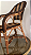 Cadeira com braço em apuí e junco/rattan natural tingindo - Imagem 7
