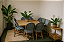 Mesa de jantar de junco natural  1,50M - Imagem 1