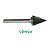 LIMA ROTATIVA CÔNICA Ø12 (H6xC25xT70) - HTOM - Imagem 1