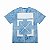 Camiseta Off-White Azul Tie-Dye Minimalist Logo SS21 - Imagem 1